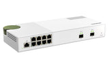 QNAP 8x RJ45 2.5GbE | 8x 10GbE SFP+ | Web Managed | 12V DC | 1.12 kg (QSW-M2108-2S)
