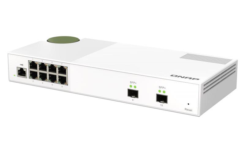 QNAP 8x RJ45 2.5GbE | 8x 10GbE SFP+ | Web Managed | 12V DC | 1.12 kg (QSW-M2108-2S)