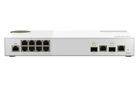 QNAP 8x RJ45 2.5GbE | 8x 10GbE SFP+|RJ45 Combo | Web Managed | 12V DC | 1.12 kg (QSW-M2108-2C)