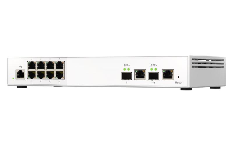 QNAP 8x RJ45 2.5GbE | 8x 10GbE SFP+|RJ45 Combo | Web Managed | 12V DC | 1.12 kg (QSW-M2108-2C)