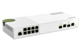 QNAP 8x RJ45 2.5GbE | 8x 10GbE SFP+|RJ45 Combo | Web Managed | 12V DC | 1.12 kg (QSW-M2108-2C)