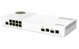 QNAP 8x RJ45 2.5GbE | 8x 10GbE SFP+|RJ45 Combo | Web Managed | 12V DC | 1.12 kg (QSW-M2108-2C)