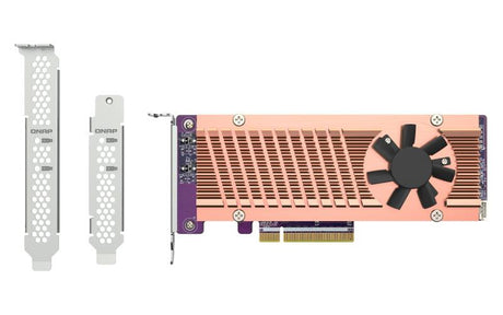 QNAP f | 2 x M.2 NVMe SSDs | PCIe Gen3 x 8 (QM2-2P-384A)