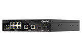 QNAP Half-width Rackmount 10GbE and 2.5GbE PoE++ Layer 2 Web Managed Switch for New-generation Wi-Fi Deployment (QSW-M2106PR-2S2T)