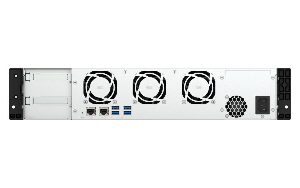 QNAP Intel Atom C5125 8-core processor | 2.8GHz | 64-bit x86 | 8 GB DDR4 | Flash Memory 5GB | Hot-swap | 2.5G|1G|100M | 2U | 250W PSU | 100 - 240V | Black (TS-855EU-8G)