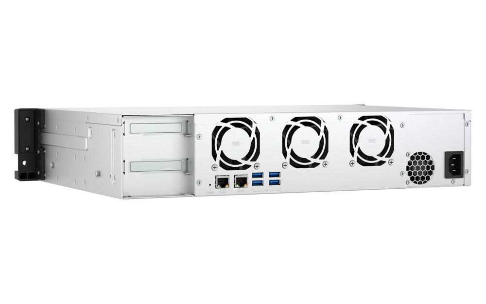 QNAP Intel Atom C5125 8-core processor | 2.8GHz | 64-bit x86 | 8 GB DDR4 | Flash Memory 5GB | Hot-swap | 2.5G|1G|100M | 2U | 250W PSU | 100 - 240V | Black (TS-855EU-8G)