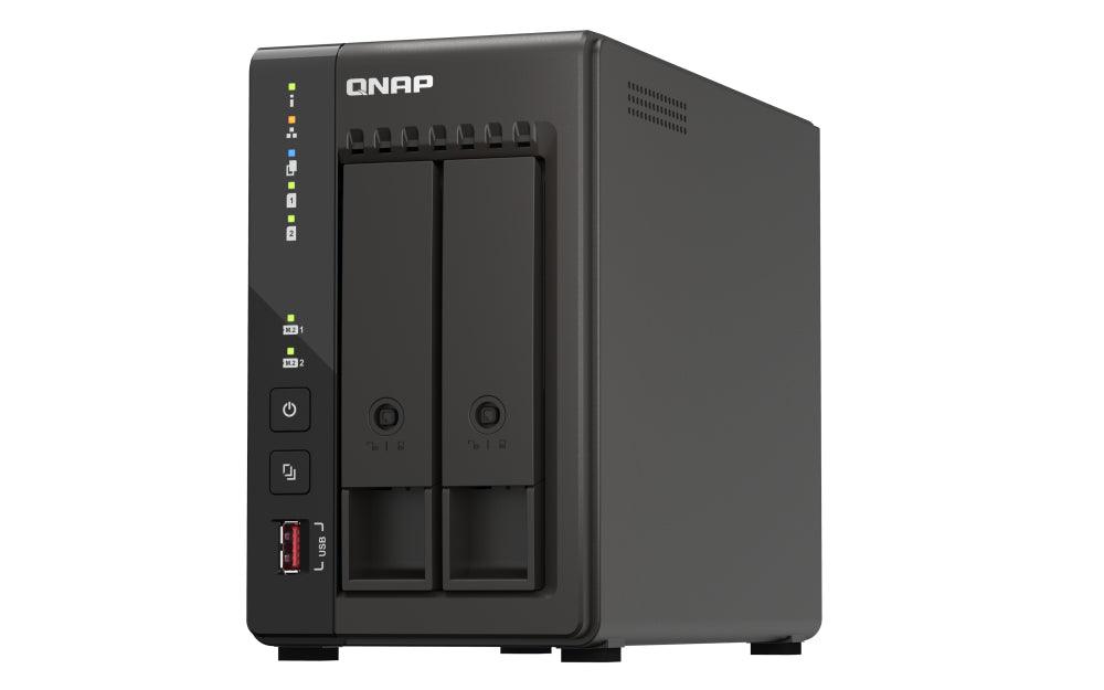 QNAP Intel Celeron J6412 | Intel UHD Graphics | 2 x SO-DIMM DDR4 | 2x RJ45 | 2x USB 2.0 | 2x USB 3.2 Gen 2 | 2x HDMI | Tower | QVR Pro OS (QVP-21C)