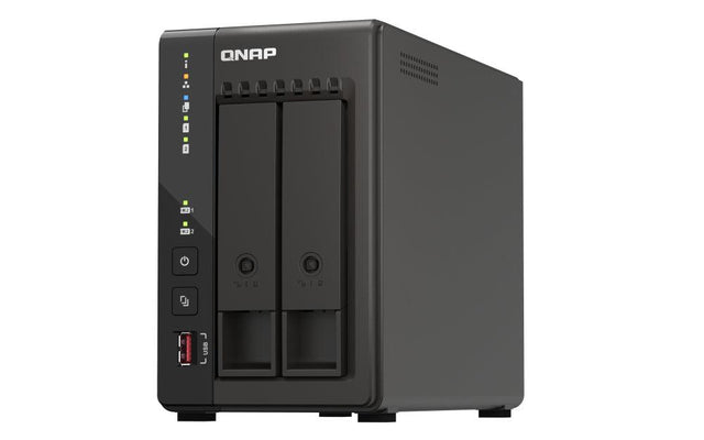 QNAP Intel Celeron J6412 | Intel UHD Graphics | 2 x SO-DIMM DDR4 | 2x RJ45 | 2x USB 2.0 | 2x USB 3.2 Gen 2 | 2x HDMI | Tower | QVR Pro OS (QVP-21C)