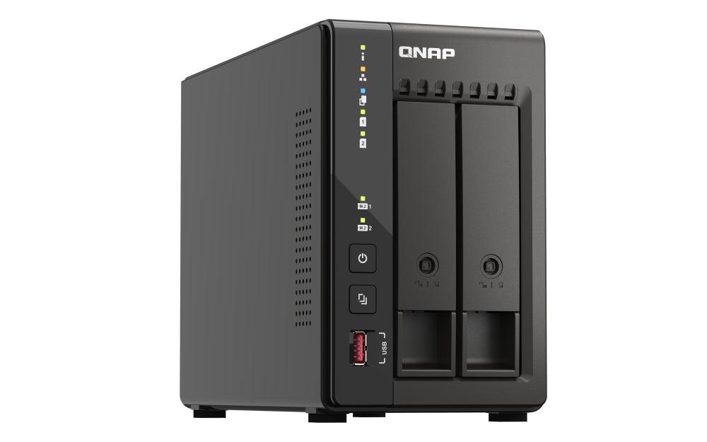 QNAP Intel Celeron J6412 | Intel UHD Graphics | 2 x SO-DIMM DDR4 | 2x RJ45 | 2x USB 2.0 | 2x USB 3.2 Gen 2 | 2x HDMI | Tower | QVR Pro OS (QVP-21C)