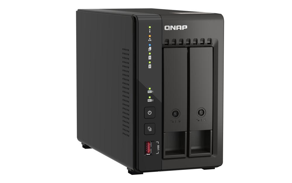 QNAP Intel Celeron J6412 | Intel UHD Graphics | 2 x SO-DIMM DDR4 | 2x RJ45 | 2x USB 2.0 | 2x USB 3.2 Gen 2 | 2x HDMI | Tower | QVR Pro OS (QVP-21C)