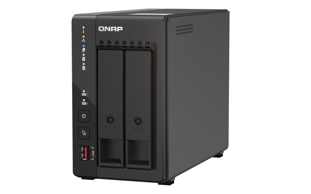 QNAP Intel Celeron J6412 | Intel UHD Graphics | 2 x SO-DIMM DDR4 | 2x RJ45 | 2x USB 2.0 | 2x USB 3.2 Gen 2 | 2x HDMI | Tower | QVR Pro OS (QVP-21C)