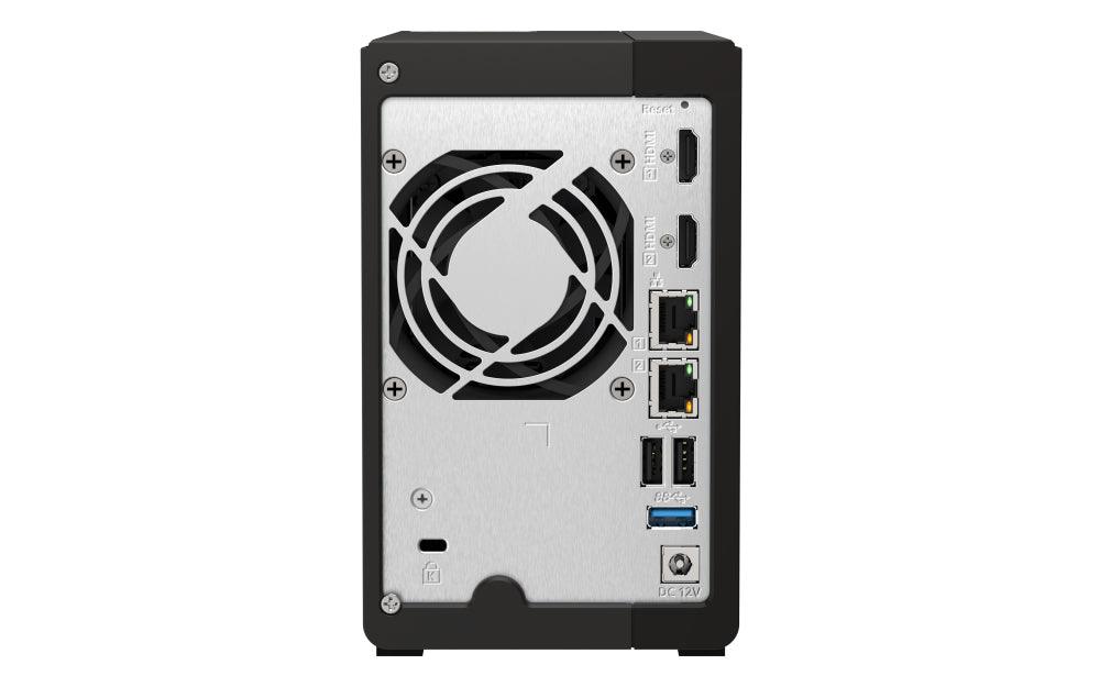 QNAP Intel Celeron J6412 | Intel UHD Graphics | 2 x SO-DIMM DDR4 | 2x RJ45 | 2x USB 2.0 | 2x USB 3.2 Gen 2 | 2x HDMI | Tower | QVR Pro OS (QVP-21C)
