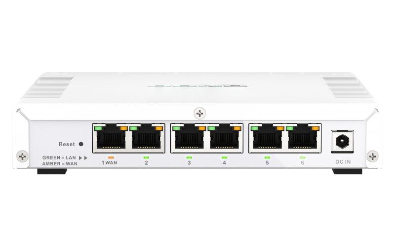 QNAP Marvell CN9130 Quad Core Armv8 Cortex-A72 | 6 x RJ-45 | 4GB DDR4 | 4GB eMMC | 0.81 Kg (QHORA-321)