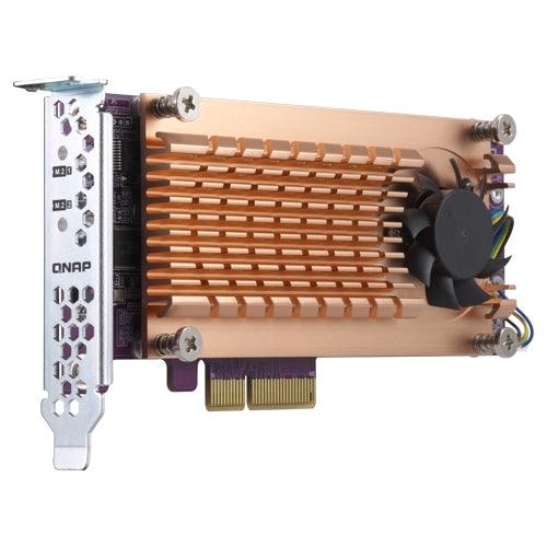 QNAP QM2-2S-220A | 2x M.2 22110|2280 SATA SSD | PCIe Gen2 x2 (QM2-2S-220A)