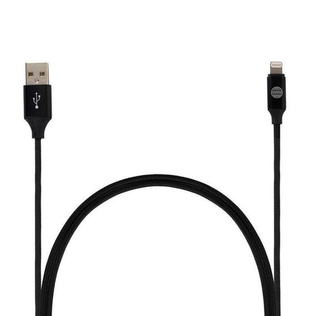 OUR PURE PLANET USB-A to Lightning cable 1.2m/4ft Black OUR PURE PLANET