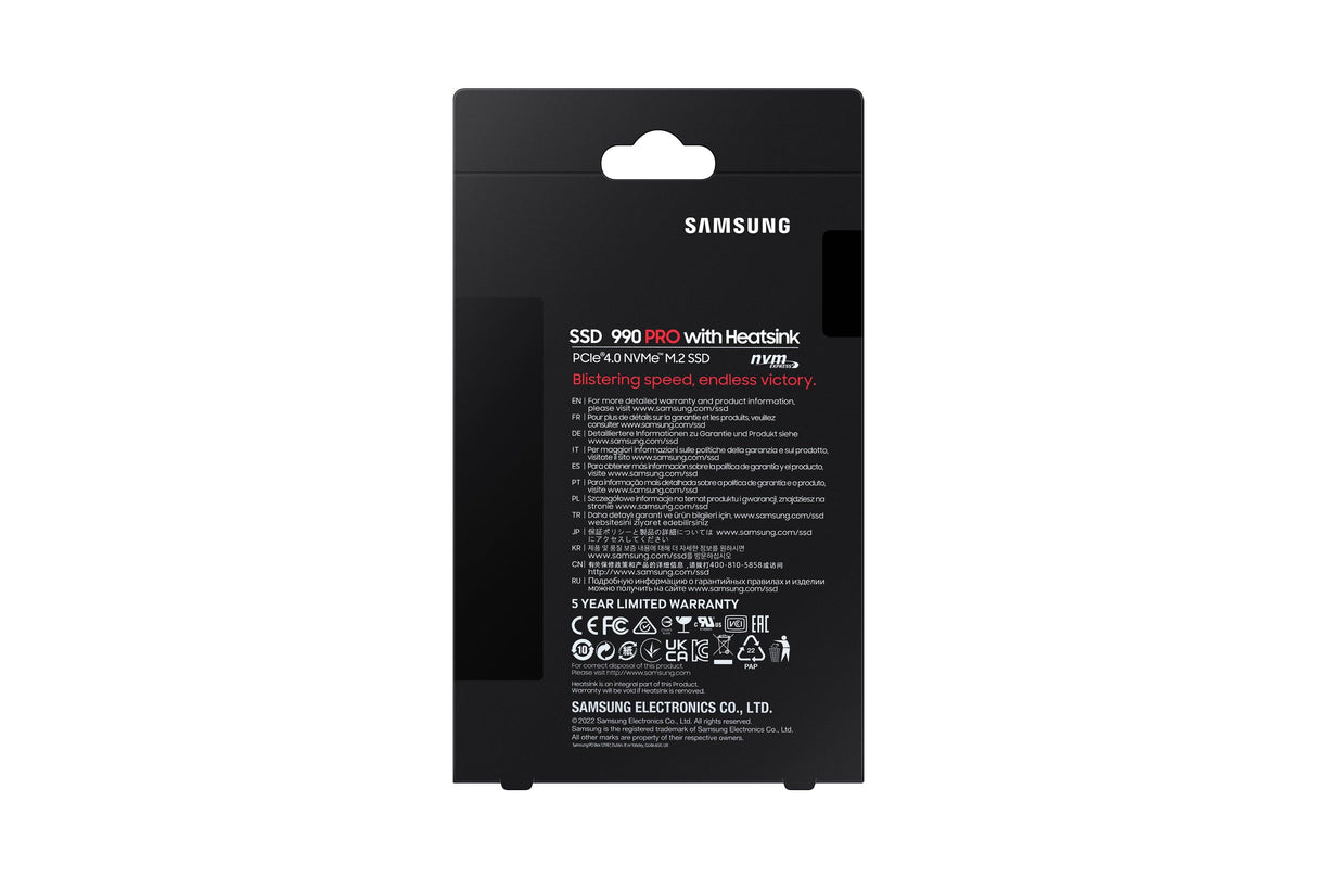 SAMSUNG 2 TB | M.2 (2280) | PCIe Gen 4.0 x4 | NVMe | V-NAND 3-bit MLC 2.0 | 80 x 24.3 x 8.2 mm (MZ-V9P2T0CW)