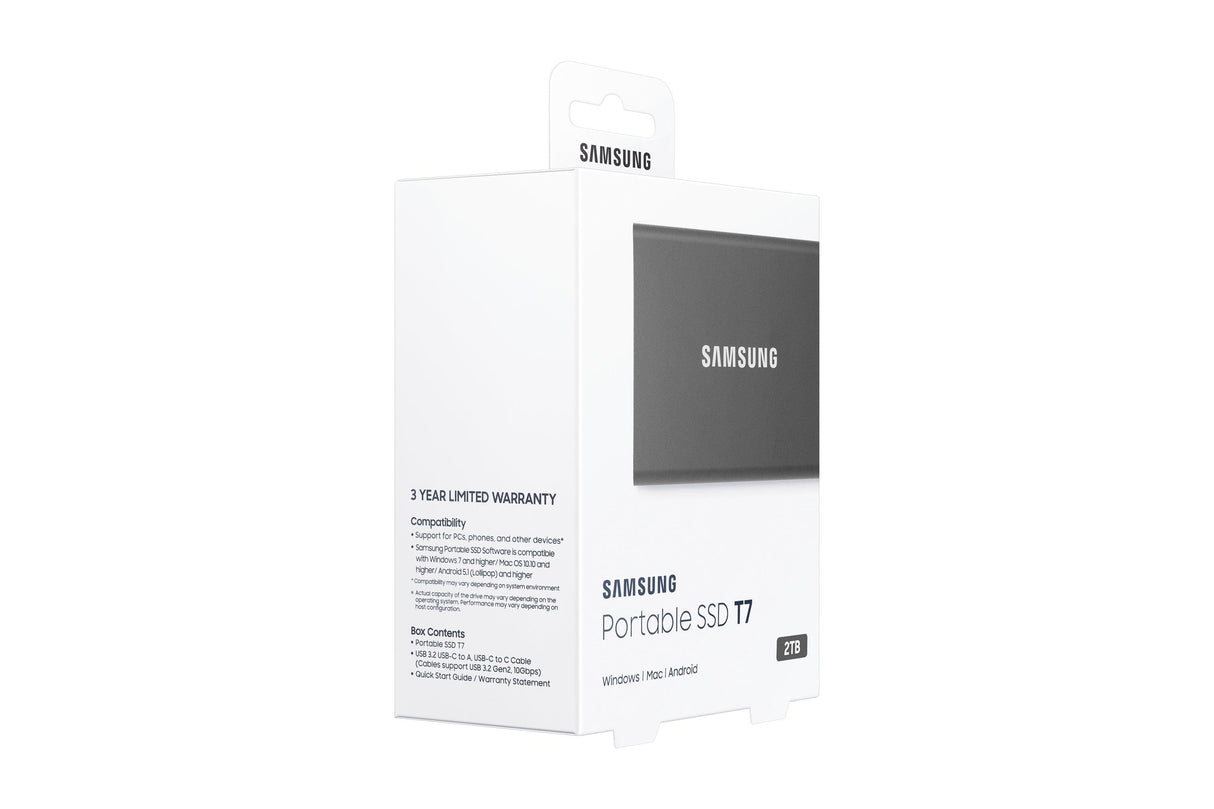SAMSUNG 2TB SSD | USB 3.2 Gen.2 (10Gbps) | 1050 MB|sec|1000 MB|sec | 85 x 57 x 8.0mm (MU-PC2T0T/WW)