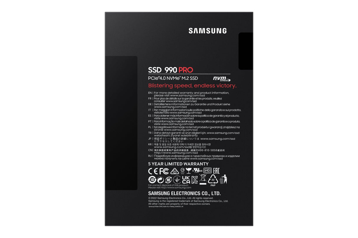 SAMSUNG 4 TB | M.2 x4 | NVMe 2.0 | V-NAND MLC (MZ-V9P4T0BW)