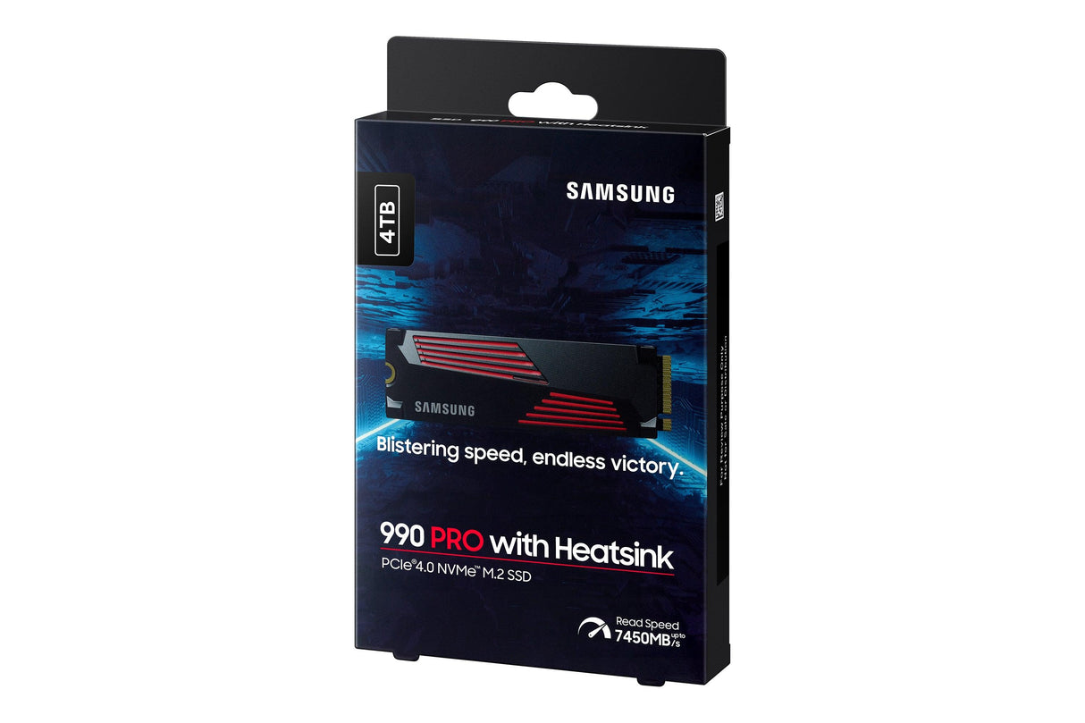 SAMSUNG 4 TB | V-NAND TLC | PCIe Gen 4.0 x4 | NVMe 2.0 | M.2 (2280) | 28 g (MZ-V9P4T0CW)