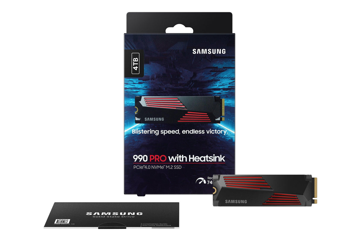 SAMSUNG 4 TB | V-NAND TLC | PCIe Gen 4.0 x4 | NVMe 2.0 | M.2 (2280) | 28 g (MZ-V9P4T0CW)