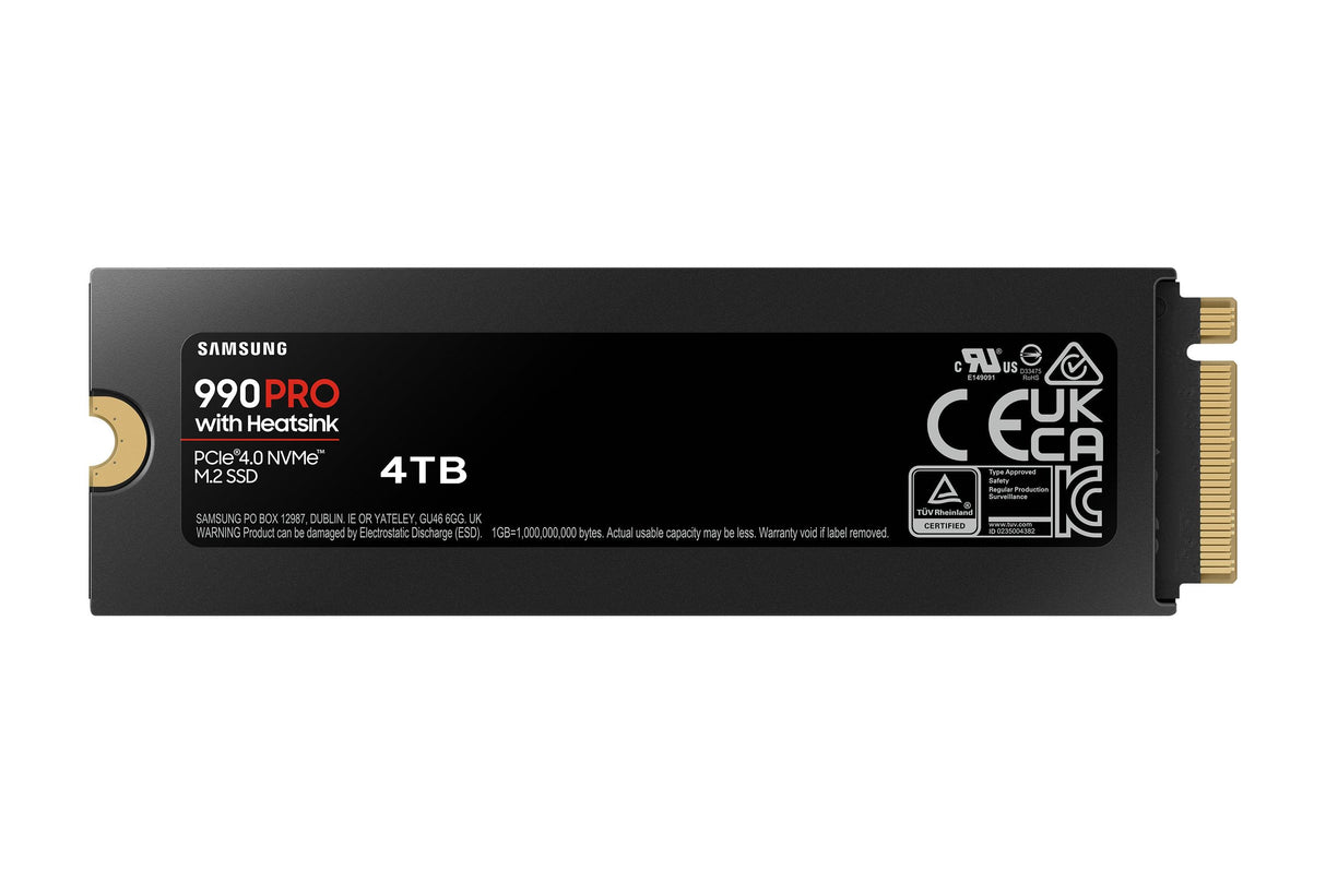 SAMSUNG 4 TB | V-NAND TLC | PCIe Gen 4.0 x4 | NVMe 2.0 | M.2 (2280) | 28 g (MZ-V9P4T0CW)