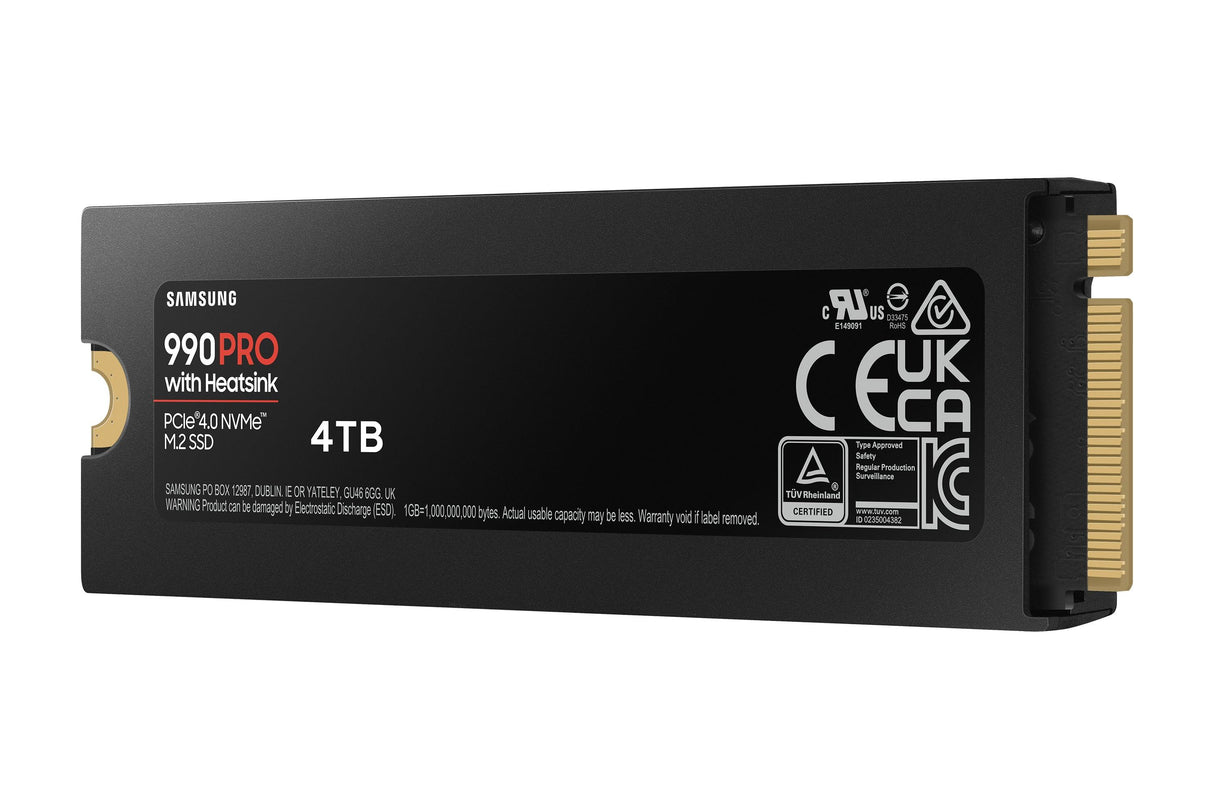 SAMSUNG 4 TB | V-NAND TLC | PCIe Gen 4.0 x4 | NVMe 2.0 | M.2 (2280) | 28 g (MZ-V9P4T0CW)