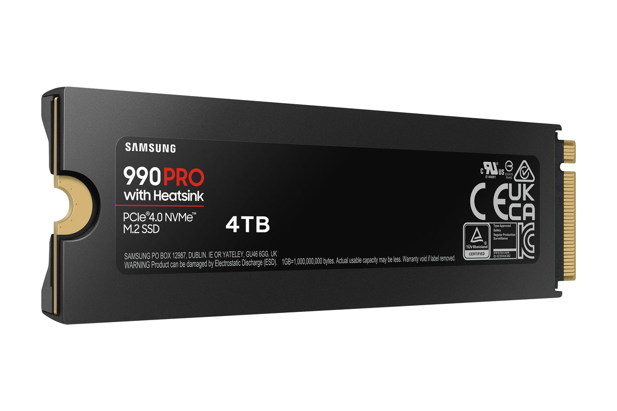 SAMSUNG 4 TB | V-NAND TLC | PCIe Gen 4.0 x4 | NVMe 2.0 | M.2 (2280) | 28 g (MZ-V9P4T0CW)