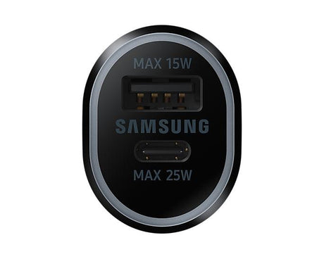 SAMSUNG Dual port car charger | USB-C 1 Port + USB-A | 80 x 34 x 26 mm | 36.5 g (EP-L4020NBEGWW)