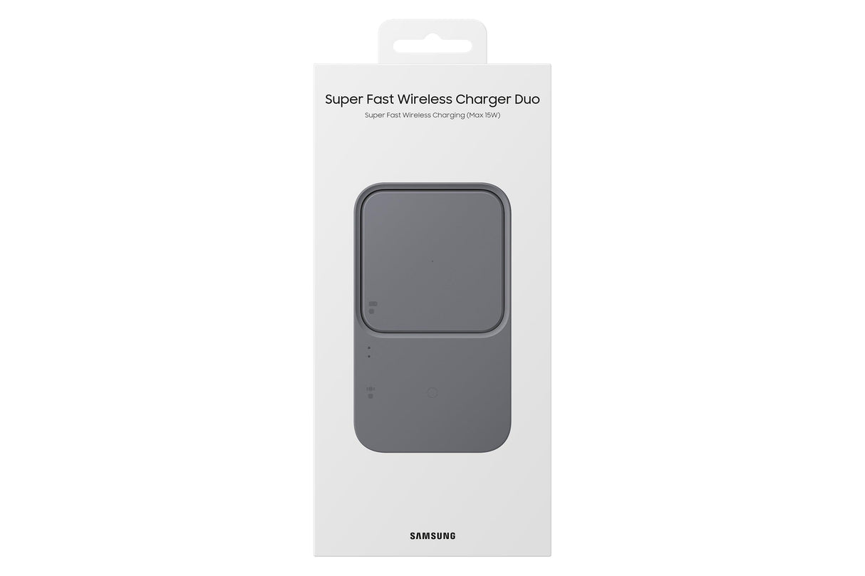 SAMSUNG Super Fast Wireless Charger Duo Dark Gray (EP-P5400BBEGWW)