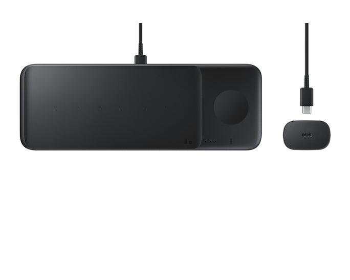 SAMSUNG Wireless Charger Trio | USB Type-C | Black (EP-P6300TBEGAU)