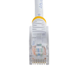 STARTECH 0.5m White Cat5e Patch Cable with Snagless RJ45 Connectors - Short Ethernet Cable - 0.5 m Cat 5e UTP Cable (45PAT50CMWH) (45PAT50CMWH)