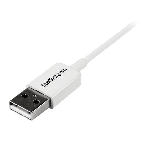 STARTECH 0.5m White Micro USB Cable Cord - A to Micro B - Micro USB Charging Data Cable - USB 2.0 - 1x USB A Male | 1x USB Micro B Male (USBPAUB50CMW)