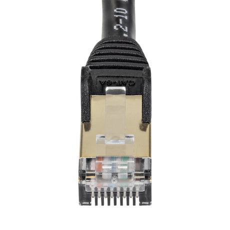 STARTECH 1.5 m CAT6a Cable - 10Gb RJ45 Ethernet Cable - Snagless CAT6a STP Cord - Copper Wire - Black (6ASPAT150CMBK) (6ASPAT150CMBK)