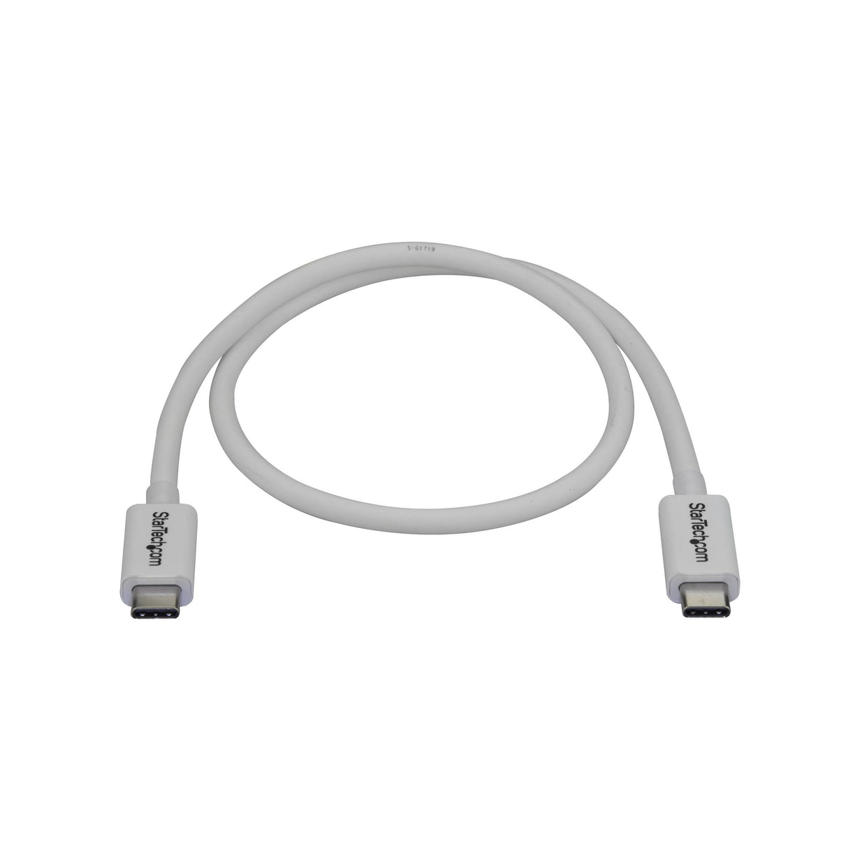 STARTECH 1.6ft (50cm) Passive Thunderbolt 3 Cable | 40Gbps | 100W PD | 4K|5K Video | Thunderbolt Cable | Compatible with USB4|DP Alt Mode | Thunderbolt 4 | USB 3.2|Type-C (TBLT34MM50CW) (TBLT34MM50CW)