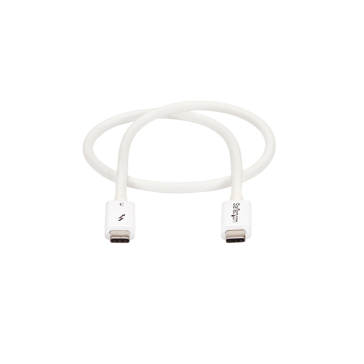 STARTECH 1.6ft (50cm) Passive Thunderbolt 3 Cable | 40Gbps | 100W PD | 4K|5K Video | Thunderbolt Cable | Compatible with USB4|DP Alt Mode | Thunderbolt 4 | USB 3.2|Type-C (TBLT34MM50CW) (TBLT34MM50CW)