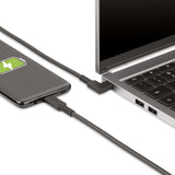 STARTECH 1.6ft (50cm) Rugged Right Angle USB-C Cable (10 Gbps) | USB C to C Data transfer Cable | 4K 60Hz DP Alt Mode | 100W PD - 90 Degree USB Type-C Cable (RUSB31CC50CMBR) (RUSB31CC50CMBR)