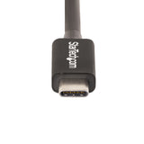 STARTECH 1.6ft (50cm) Thunderbolt 4 Cable - 40Gbps - 100W PD - 4K|8K Video - Thunderbolt Cable - Compatible w|USB 4|Thunderbolt 3|USB 3.2|USB Type-C|DisplayPort (TBLT4MM50CM) (TBLT4MM50CM)