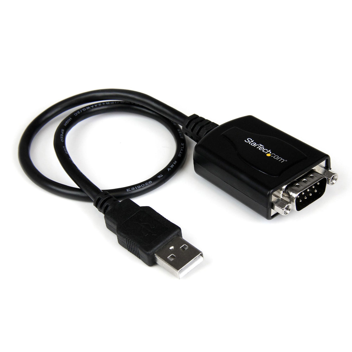 STARTECH 1 ft. USB to Serial Adapter DB9 with COM Retention - FTDI USB to Serial RS232 Adapter - USB Serial Adapter - 1-Port (ICUSB232PRO)