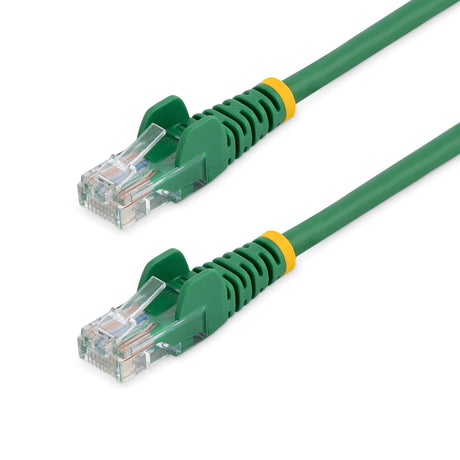 STARTECH 1 m Green Cat5e Snagless RJ45 UTP Patch Cable - 1m Patch Cord - Ethernet Patch Cable - RJ45 Male to Male Cat 5e Cable (45PAT1MGN) (45PAT1MGN)