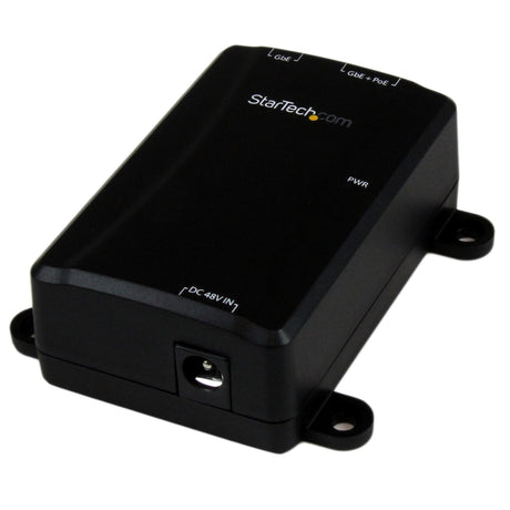 STARTECH 1 Port Gigabit Midspan - PoE+ Injector - 802.3at and 802.3af - Wall-Mountable Power over Ethernet Injector Adapter (POEINJ1GW) (POEINJ1GW)