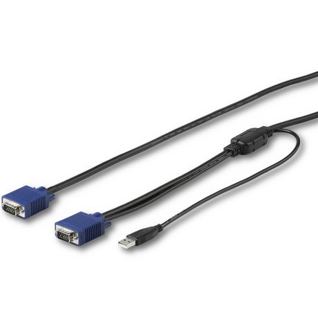 STARTECH 10 ft. (3 m) USB KVM Cable for Rackmount Consoles - VGA and USB KVM Console Cable (RKCONSUV10) (RKCONSUV10)