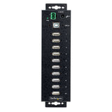 STARTECH 10-Port Industrial USB 2.0 Hub | Rugged USB Hub w|ESD Level 4 Protection | DIN|Wall|Desk-Mountable USB-A Hub | USB Port Expander w|Lockable Ports | Multiport USB Hub (USB210AIND-USB-A-HUB) (USB210AIND-USB-A-HUB)