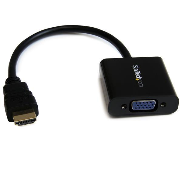 STARTECH 1080p 60Hz HDMI to VGA High Speed Display Adapter - Active HDMI to VGA (Male to Female) Video Converter for Laptop|PC|Monitor (HD2VGAE2) (HD2VGAE2)