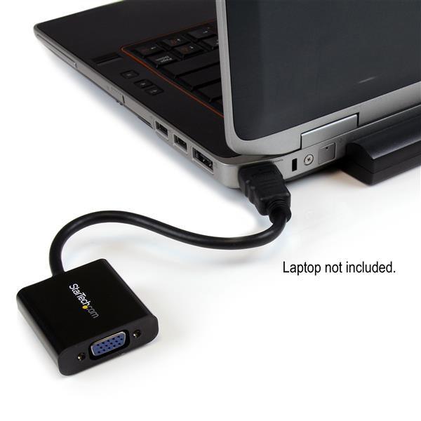 STARTECH 1080p 60Hz HDMI to VGA High Speed Display Adapter - Active HDMI to VGA (Male to Female) Video Converter for Laptop|PC|Monitor (HD2VGAE2) (HD2VGAE2)