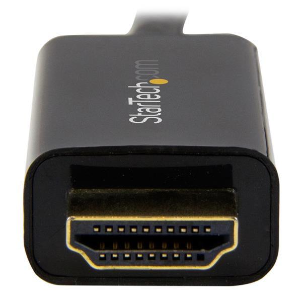 STARTECH 10ft (3m) DisplayPort to HDMI Cable - 4K 30Hz - DisplayPort to HDMI Adapter Cable - DP 1.2 to HDMI Monitor Cable Converter - Latching DP Connector - Passive DP to HDMI Cord (DP2HDMM3MB) (DP2HDMM3MB)