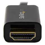STARTECH 10ft (3m) DisplayPort to HDMI Cable - 4K 30Hz - DisplayPort to HDMI Adapter Cable - DP 1.2 to HDMI Monitor Cable Converter - Latching DP Connector - Passive DP to HDMI Cord (DP2HDMM3MB) (DP2HDMM3MB)