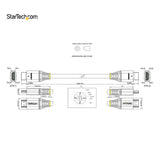 STARTECH 10ft (3m) HDMI 2.1 Cable 8K - Certified Ultra High Speed HDMI Cable 48Gbps - 8K 60Hz|4K 120Hz HDR10+ eARC - Ultra HD 8K HDMI Cable - Monitor|TV|Display - Flexible TPE Jacket (HDMM21V3M) (HDMM21V3M)