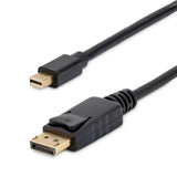 STARTECH 10ft (3m) Mini DisplayPort to DisplayPort 1.2 Cable - 4K x 2K UHD Mini DisplayPort to DisplayPort Adapter Cable - Mini DP to DP Cable for Monitor - mDP to DP Converter Cord (MDP2DPMM10) (MDP2DPMM10)