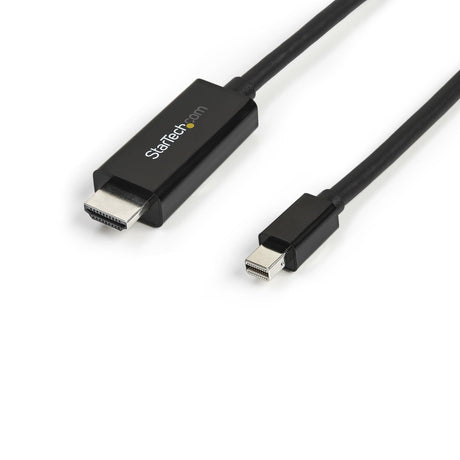 STARTECH 10ft (3m) Mini DisplayPort to HDMI Cable - 4K 30Hz Video - mDP to HDMI Adapter Cable - Mini DP or Thunderbolt 1|2 Mac|PC to HDMI Monitor|Display - mDP to HDMI Converter Cord (MDP2HDMM3MB) (MDP2HDMM3MB)