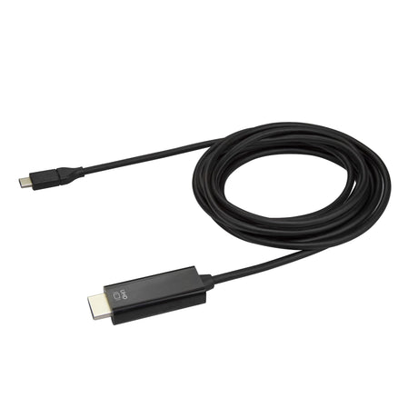 STARTECH 10ft (3m) USB C to HDMI Cable - 4K 60Hz USB Type C to HDMI 2.0 Video Adapter Cable - Thunderbolt 3 Compatible - Laptop to HDMI Monitor|Display - DP 1.2 Alt Mode HBR2 - Black (CDP2HD3MBNL) (CDP2HD3MBNL)